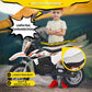  Kids Electric Dirt Bike 36V 650W – SRK-MC20 Pro  | Off-Road Motocross Motorcycle w/ 17MPH Speed  | Twist Throttle, Dual Suspension, Leather Seat & Brakes 