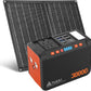 120W Peak Solar Generator Portable Power Station with 21W Panels, 88Wh Solar Charger Power Bank, AC DC USB Ports for Camping, Tent, Laptop, Outdoor, and Emergency Use