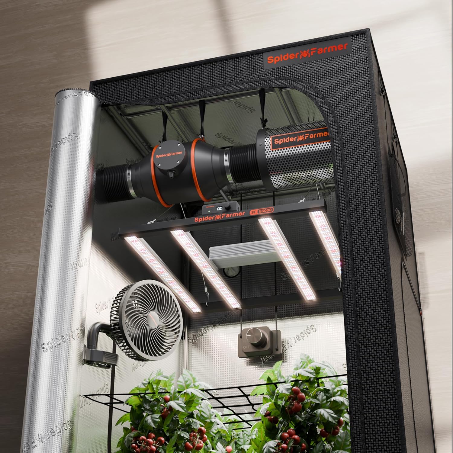 2024 ® 2x4 EVO Complete Grow Tent Kit SF2000 Samsung LM301H EVO & Dimmable Grow Tent Complete System 24" x 47" x 71" Growing Tent Set 4" Ventilation System &6'' Clip Fan