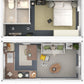 Two Story Tiny House, Flat-Pack House, Two-Story Tiny House, Prefabricated Dwelling with Aesthetic Appeal, Modern Design for Small Spaces, Package Installation