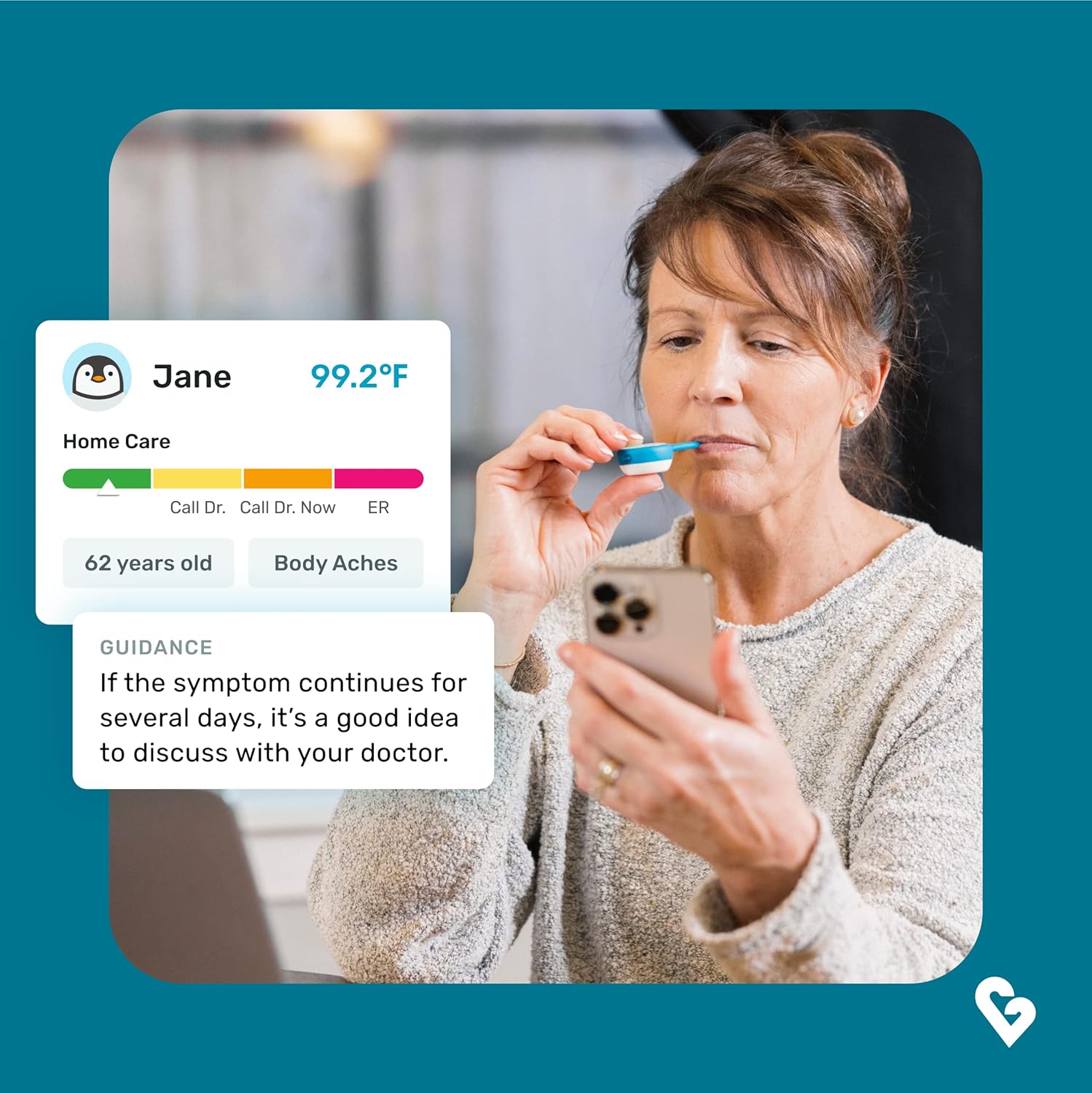 QuickCare Smart Digital Thermometer – FDA Cleared Medical Thermometer for Fast & Accurate Readings