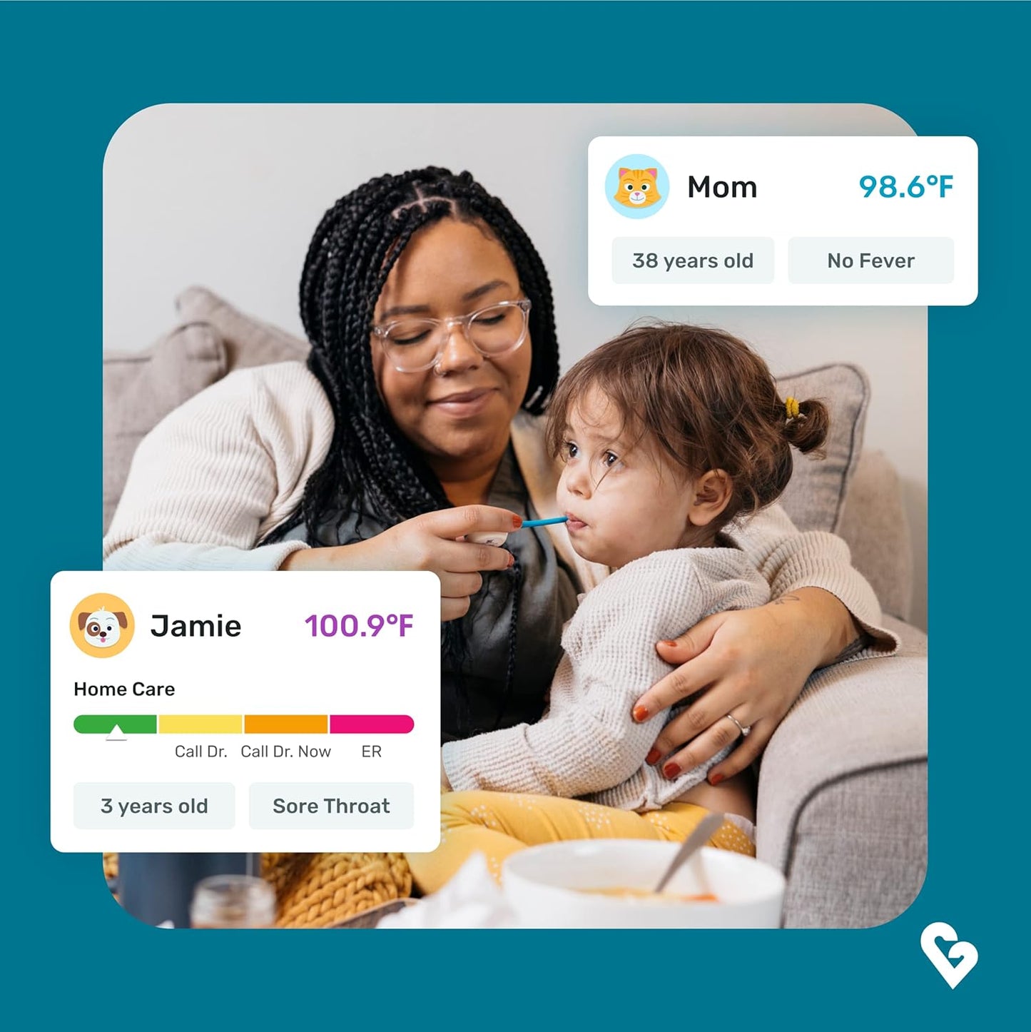 QuickCare Smart Digital Thermometer – FDA Cleared Medical Thermometer for Fast & Accurate Readings