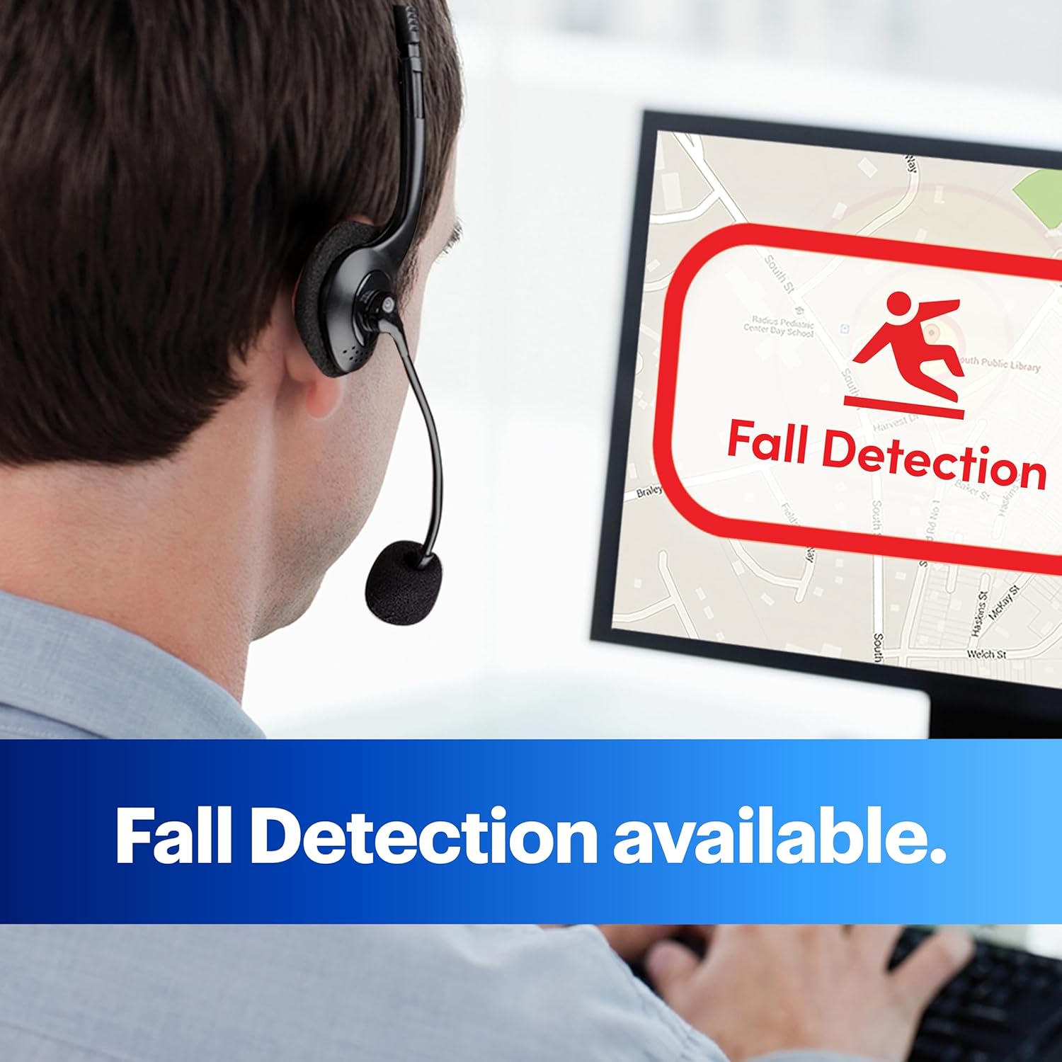 Mobile2 Medical Alert Device – 24/7 Emergency Help with Optional Fall Detection, Waterproof Design, and Lanyard for Senior Safety & Independence