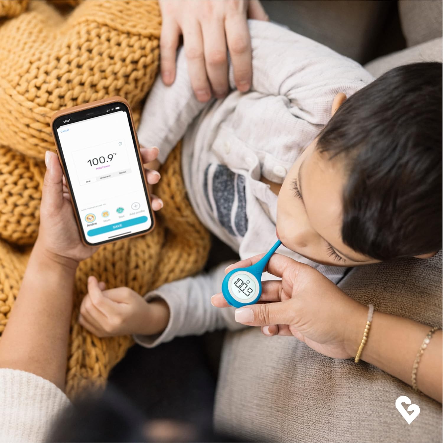 QuickCare Smart Digital Thermometer – FDA Cleared Medical Thermometer for Fast & Accurate Readings