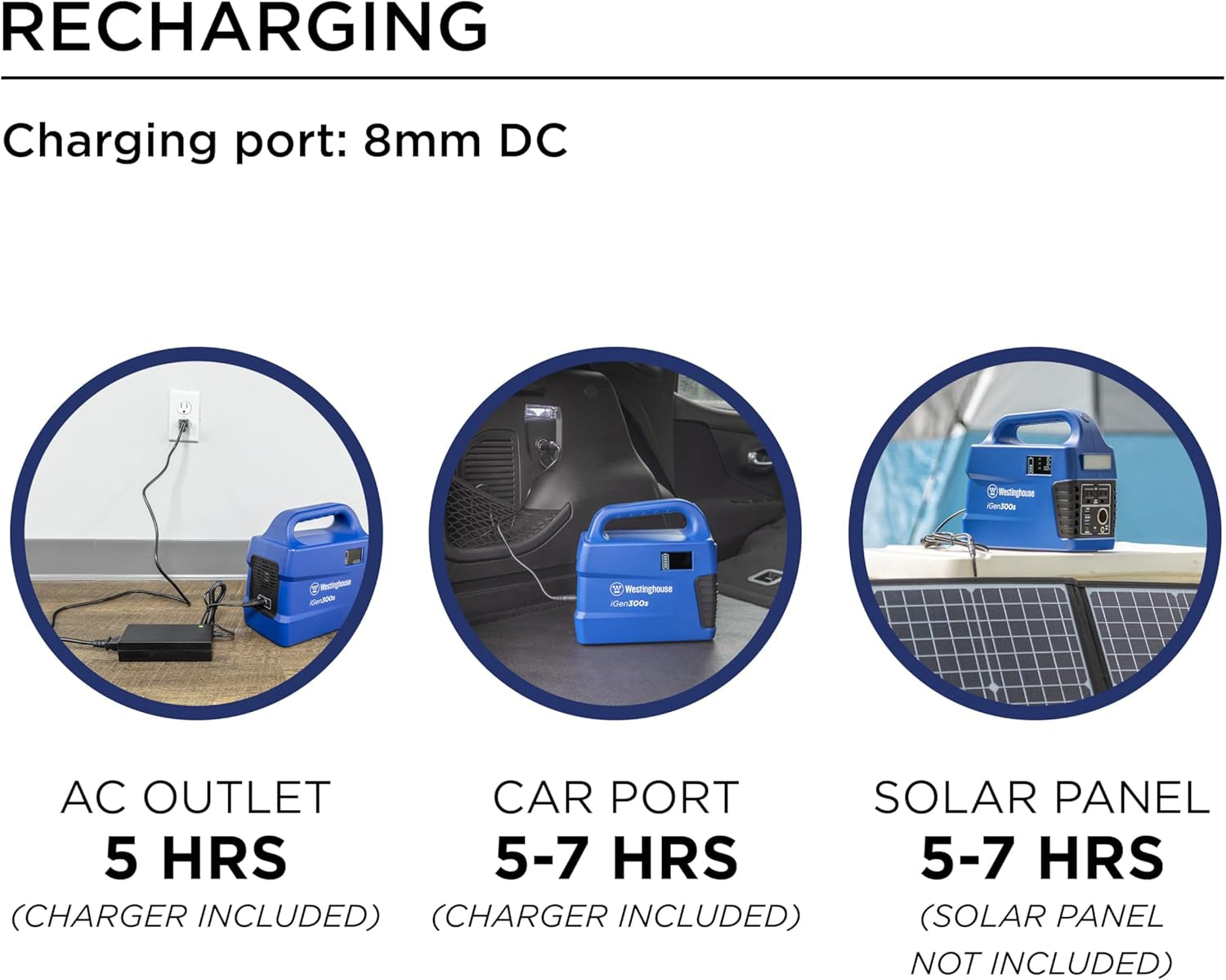 296Wh 600 Peak Watt Portable Power Station and Solar Generator, Pure Sine Wave AC Outlet, Backup Lithium Battery for Camping, Home, Travel, Indoor/Outdoor Use (Solar Panel Not Included)