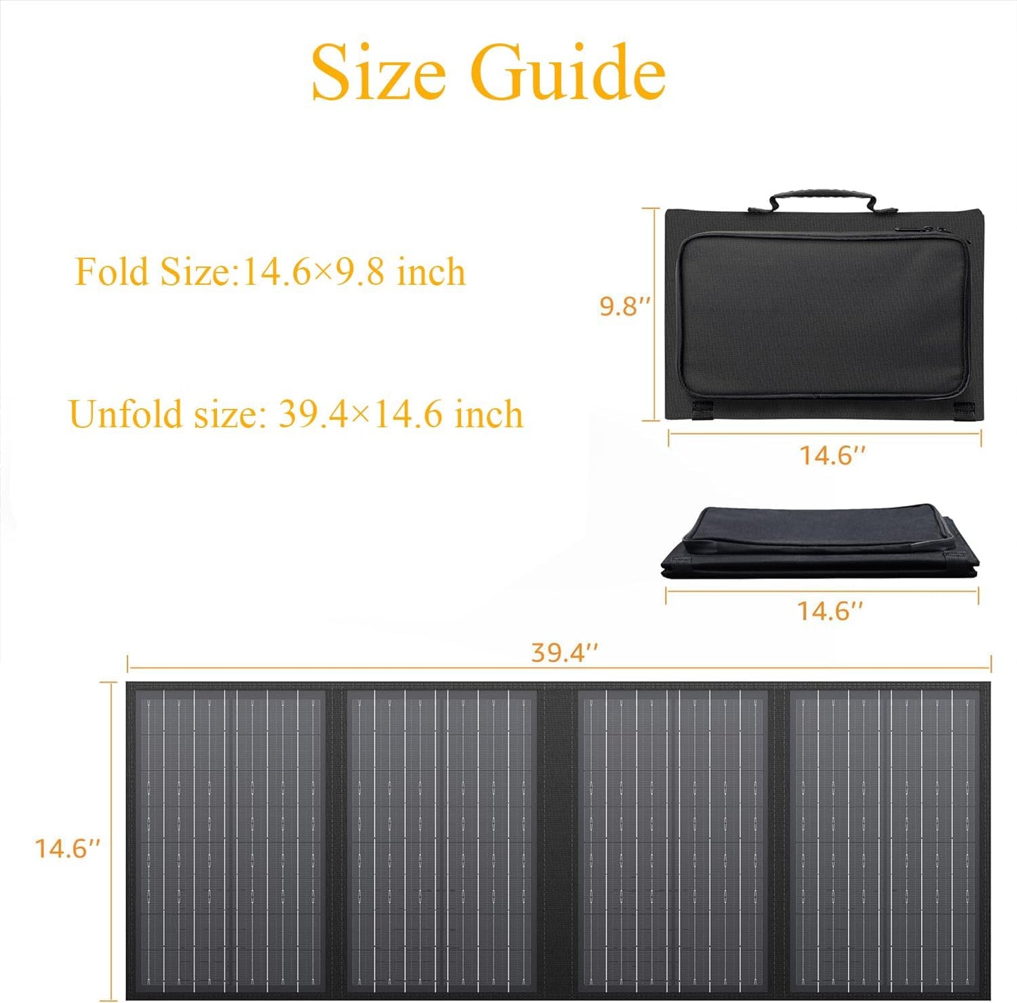 Portable Power Station, 300W 296Wh Battery Bank with 110V Pure Sine Wave, 60W Foldable Solar Panel with 18V DC Outlet for Portable Power Stations