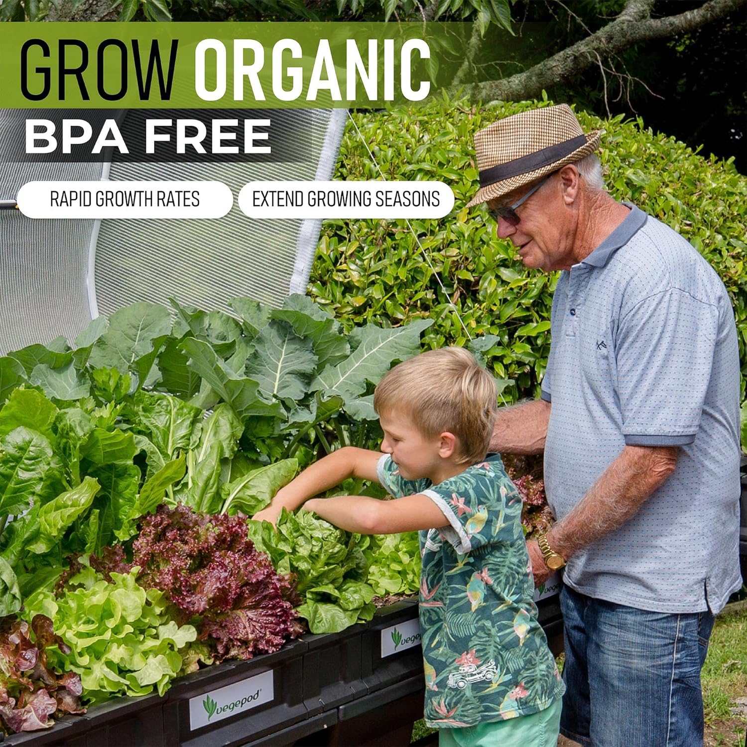 Raised Garden Bed with Self-Watering System & Protective Cover | Elevated Planter Box (Waist-Height, Medium) – 10-Year Warranty | Container Gardening Kit for Vegetables, Herbs & Flowers