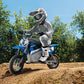 Electric Dirt Bike for Kids 13+, with 250W Motor and Rechargeable 24V Battery System, Pneumatic Tires, and Chain-Driven Motor, Blue