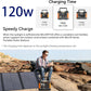 Portable Solar Generator, 500W Portable Power Station with Foldable 120W Solar Panel Included Ideal for Home Backup, Emergency, Outdoor Camping.