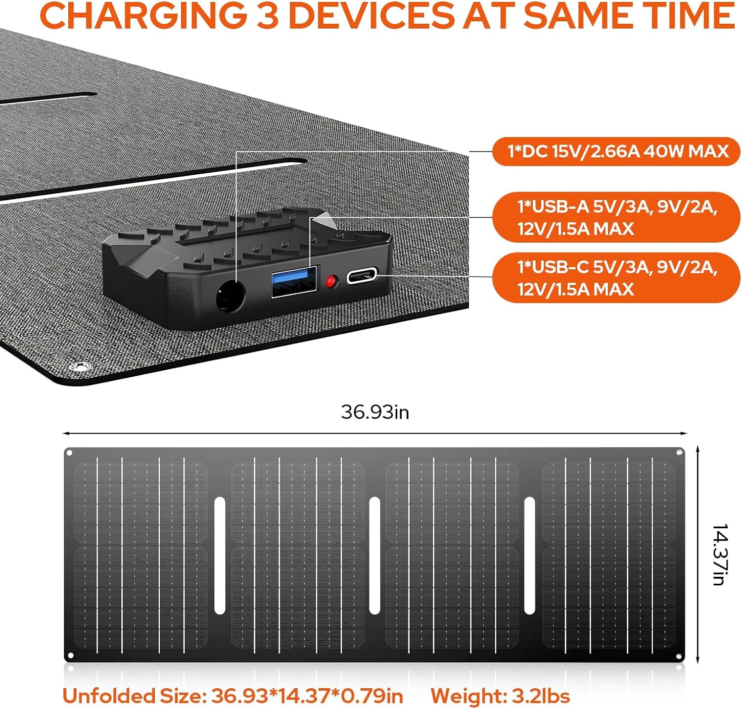 Portable Solar Generator 100W,Portable Power Bank 65W with AC Outlet 40W Solar Panel for Home Use RV Outdoor Camping Adventure