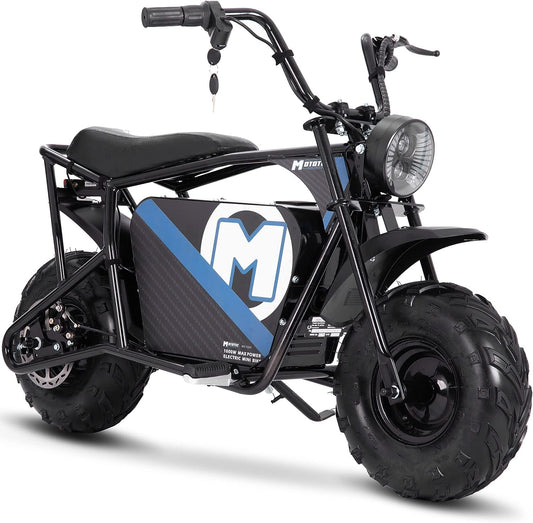 48v 1000w Electric Powered Mini Bike Black, Large