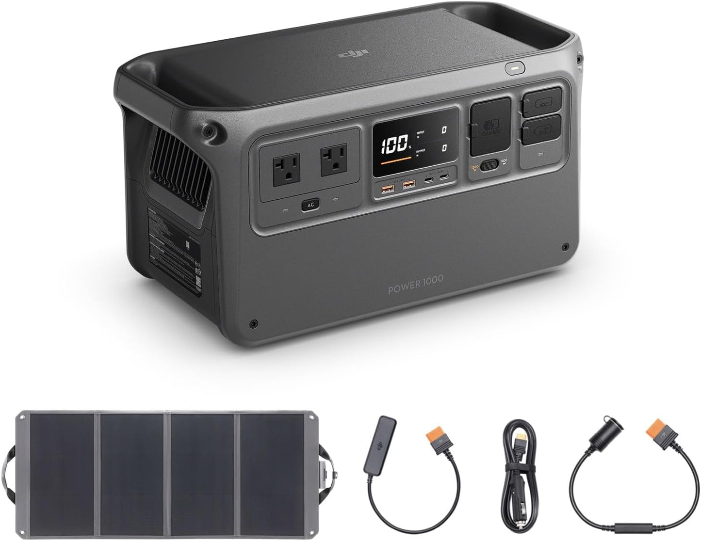 Power 1000 Portable Power Station, 1024Wh LiFePO4 Battery, 2200W Solar Generator, Home Backup, 4-in-1 Fast Charging, 23db Ultra-Silent, Camping & RVs, Off-grid, Power Outage (Solar Panel Optional)