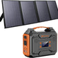 Solar Generator with Panel, 300W Portable Power Station with Solar Panel 40W, 110V Pure Sine Wave AC Outlet Electric Generator for Home Use Outdoor RV Camping