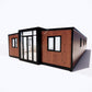 40FT Tiny House to Live in,Portable Prefab House with 3 Bedroom,1 Full Equiped Bathroom and Kitchen,Prefabricated Container House for Adults Living,Foldable Mobile Home with Steel Frame