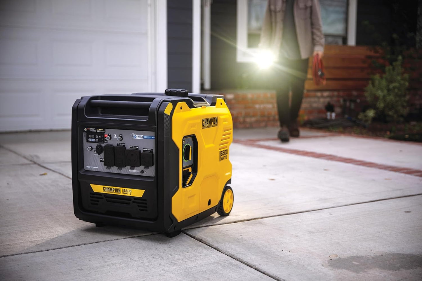 6500-Watt RV Ready Portable Inverter Generator with Quiet Technology and CO Shield