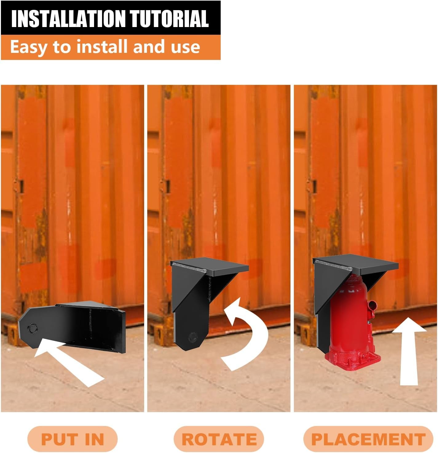 Shipping Container Jack Lug Lifter Point – 1 Pack  | Container Leveler for Easy Loading & Unloading  | SCJL-1PACK-New Shipping Container Accessory