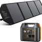 Solar Generator 300W, 100W Solar Panel, 80,000mAh Portable Power Bank with AC Outlet for Outdoors Camping Emergency Use