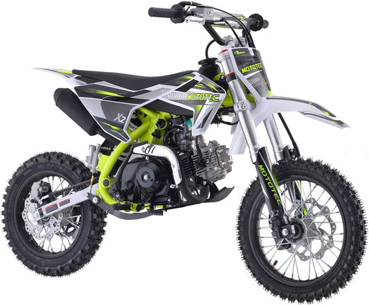 X2 110cc 4-Stroke Gas Dirt Bike Green