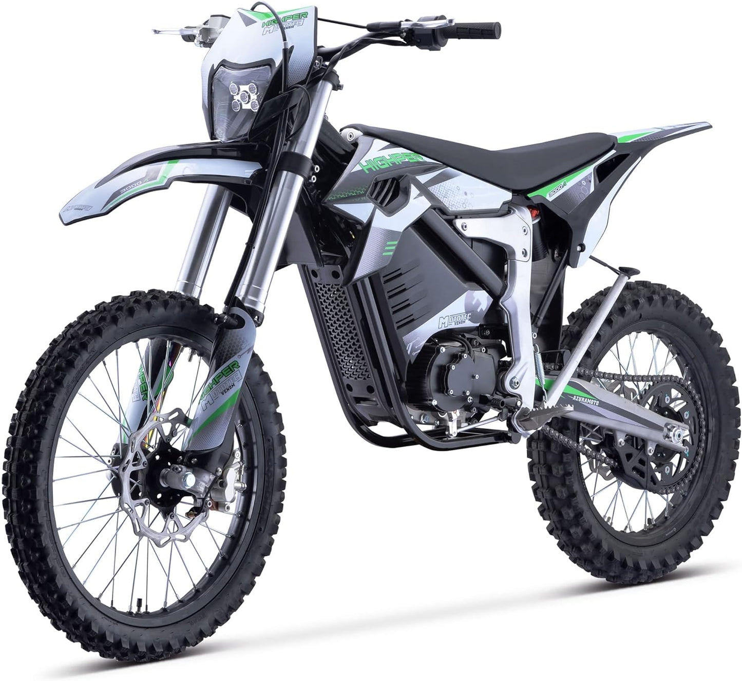 Venom 72v 12000w Electric Dirt Bike White