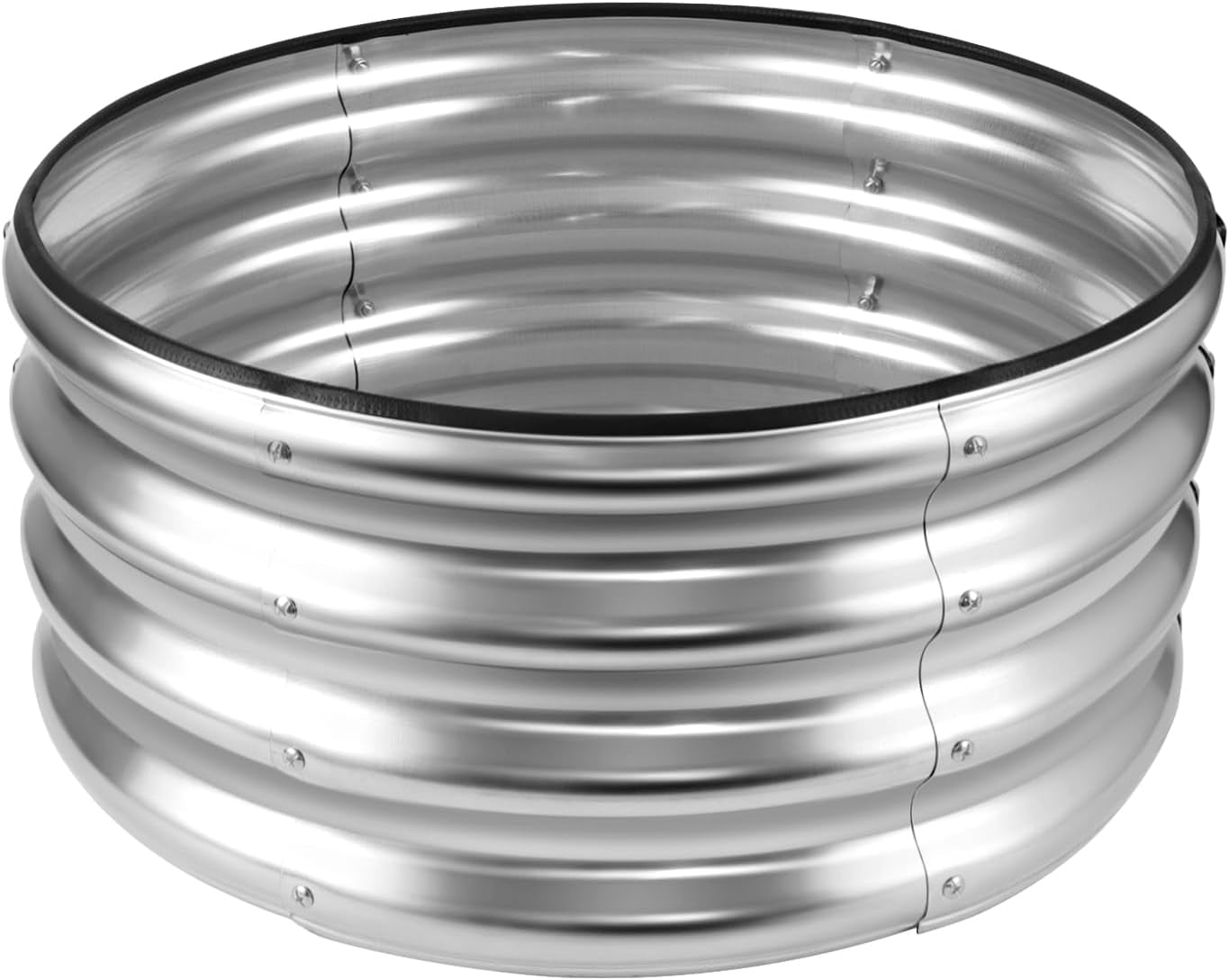 8×4×1ft Oval Raised Garden Bed,Galvanized Raised Garden Bed Kit Outdoor Metal Gardening Planter Box for Vegetable, Fruits, Flower，Herbs