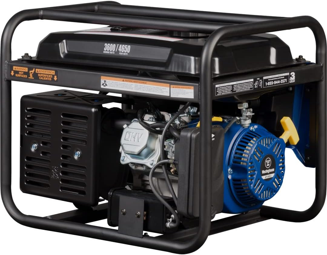 Outdoor Power Equipment 4650 Peak Watt Portable Generator, RV Ready 30A Outlet, Gas Powered