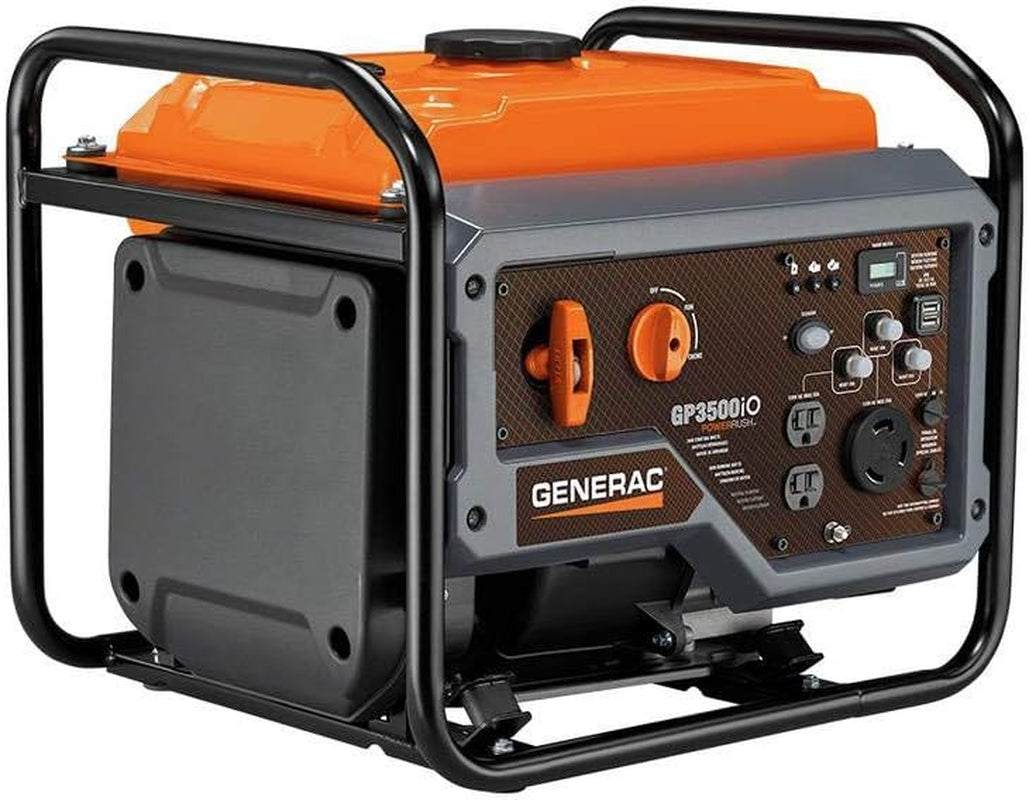 8251 GP2500i 2,500-Watt Gas Powered Portable Inverter Generator - Compact and Lightweight Design - Produces Clean, Stable Power - COsense Technology - CARB Compliant - Orange/Black