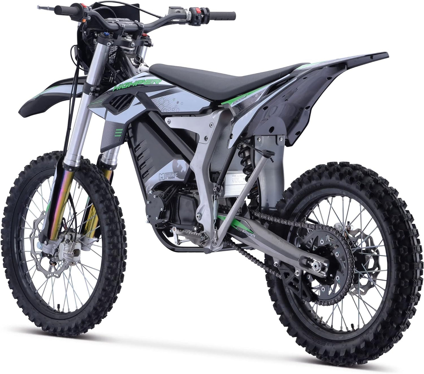 Venom 72v 12000w Electric Dirt Bike White