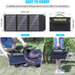 Portable Solar Panel 30W Foldable Solar Panel Battery Charger for Portable Power Station, iPhone, Ipad, Laptop, QC3.0 USB Ports & DC Output(10 Connectors) for Outdoor Camping Van RV Trip