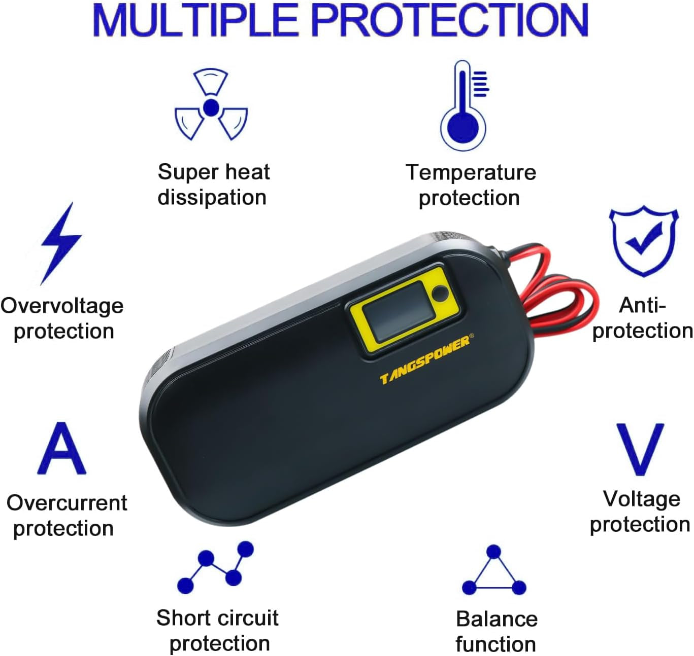 84V 8A Battery Charger Adjustment Current 72V Smart Charger with XT60 Connector for Health Care 72V 20S Lithium Battery Pack