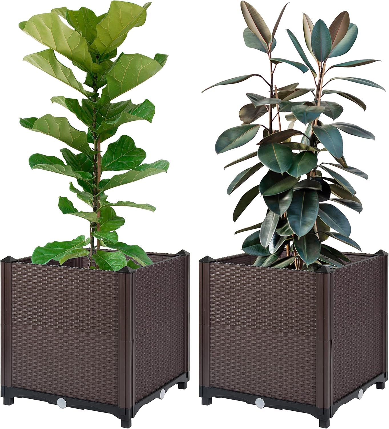 Elevated Raised Garden Bed Planter with Drainage Plug – Perfect for Vegetables, Flowers, and Herbs – Outdoor Standing Garden Box Kit