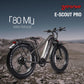 E-Scout PRO, Hunting 750W (Peak 1000W) Young Electric Bike for Adults, 48V/20Ah Battery 3A Fast Charger, Up to 80Mi 28MPH, 26''x4.0'' Fat Tire Mountain Snow Beach Off-Road Ebike