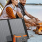 300W Portable Power Station 260Wh Outdoor Solar Generators Mobile Lithium Battery Pack 110V Outlet Solar Power Bank Camping Power Supply for Laptop with 60W Solar Panel