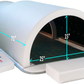 Dome Premium Zero EMF Far Infrared Sauna Therapy, 360 Degree Complete Coverage, Professional Infrared Sauna 