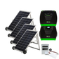 3600-Watt/5760W Peak Push Button Start Solar Powered Portable Generator with Power Pod, Transfer Kit, and 4 Solar Panels