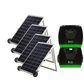 3600-Watt/5760W Peak Push Button Start Solar Powered Portable Generator with Four 100W Solar Panels and Power Pod
