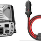 PRO 2500W Professional Grade Power Inverter, Portable – 2500-Watt Car Charger, 4 Grounded AC Outlets, 2 Fast Charge USB Ports and Remote Controller (CPIALCDG1) Compatible